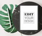 Free Blank Screen Tablet With Element Psd Mockup Psd