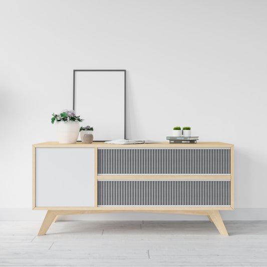 Free Blank White Frame Mockup On Wooden Table Psd