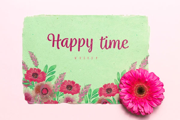 Free Blooming Flower Happy Time Concept Psd