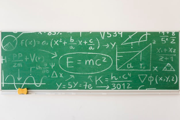 Free Board Filled Math Formulas Mock-Up Psd