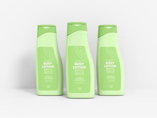 Free Body Lotion Bottle Packaging Mockup Psd