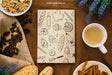 Free Book Cover Composition With Coffee Beans Psd