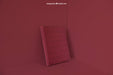 Free Book Leaning In Corner With Red Color Effect Psd