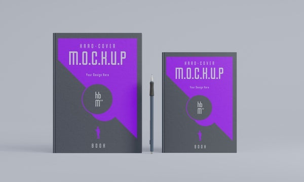 Free Book Stationery Desing Mockup Psd