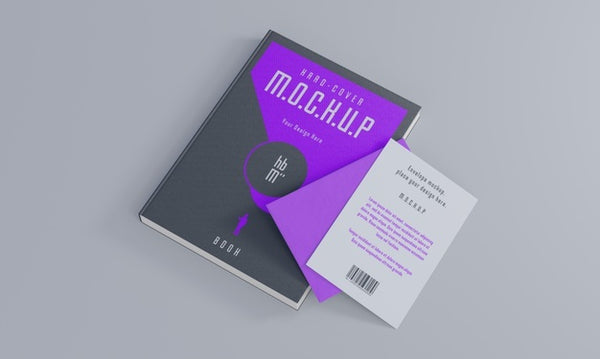 Free Book Stationery Desing Mockup Psd