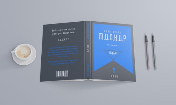 Free Book Stationery Desing Mockup Psd