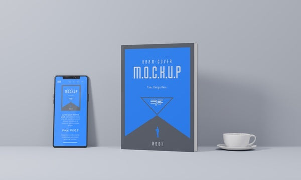 Free Book Stationery Desing Mockup Psd