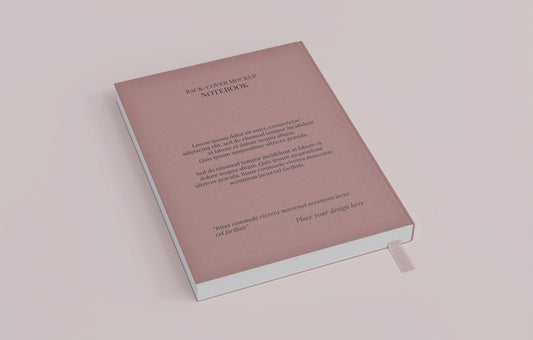 Free Book With Bookmark Design Mockup Psd