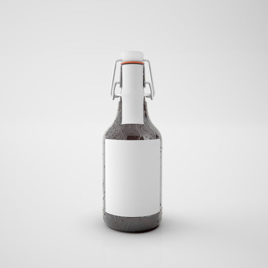 Free Bottle With Blank Label Psd