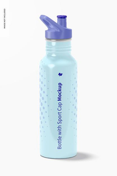Sport Bottle with Cap Mockup - Mockup World