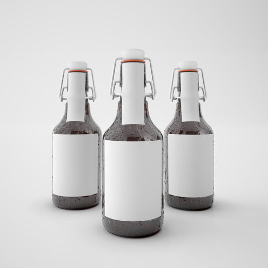 Free Bottles With Blank Label Psd