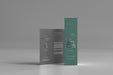 Free Box With Bi-Fold Brochure Mockup Psd