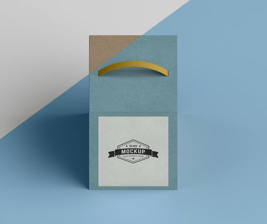 Free Box With Handle High Angle Psd