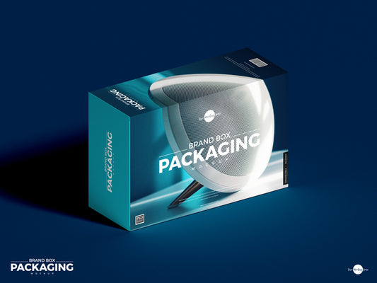 Free Brand Box Packaging Mockup