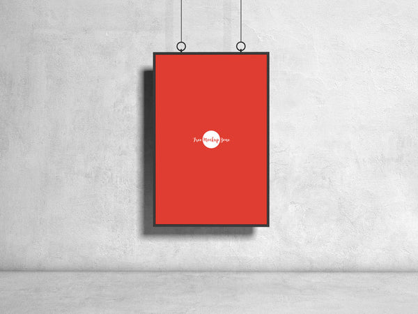 Free Brand Psd Poster Mockup Design