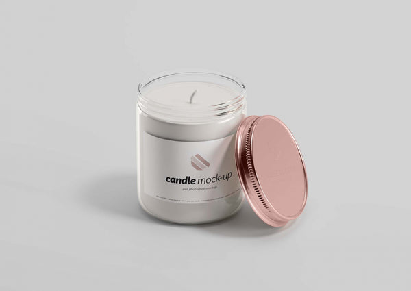 Free Branded Candle Mockup