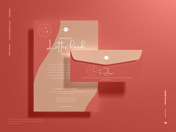 Free Branding Letterhead Mockup