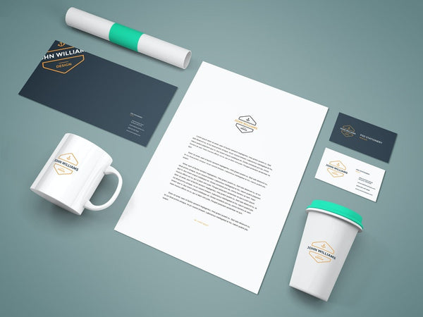 Free Branding Stationery Mockup Vol.9