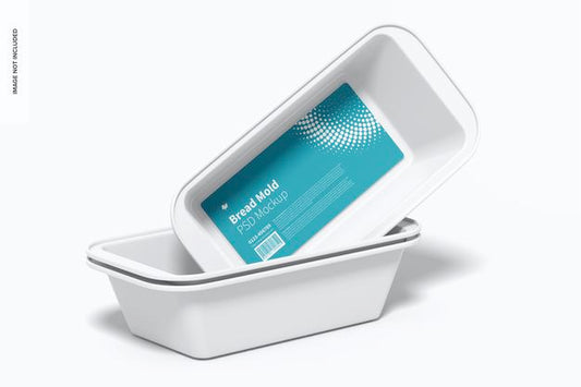 Free Bread Mold Set Mockup Psd