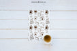 Free Breakfast Mockup With Paper Psd