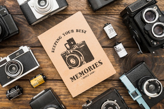 Free Brochure Mockup With Photography Concept Psd