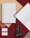 Free Brochure Title & Inside With Business Card Mockup
