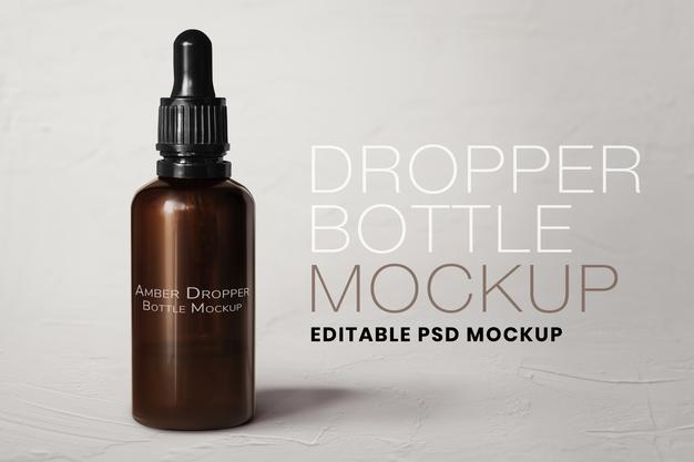 Free Brown Dropper Bottle And Bamboo Toothbrushes Still Life Psd