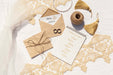 Free Brown Paper Envelopes With Wedding Rings Psd