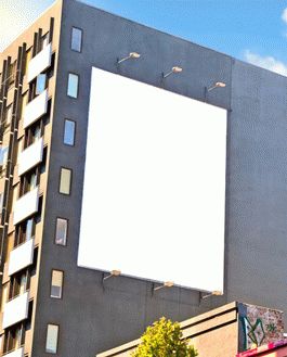 Free Building Wall Advertisement Billboard Mockup