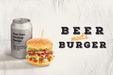 Free Burger And Beer Mock-Up Psd