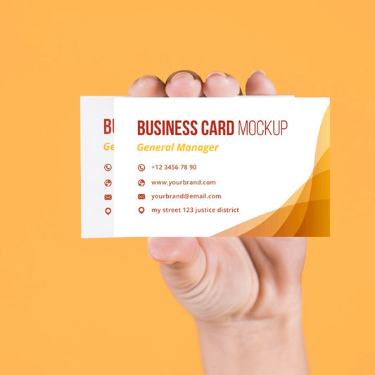 Free Business Card Concept Mock-Up Psd