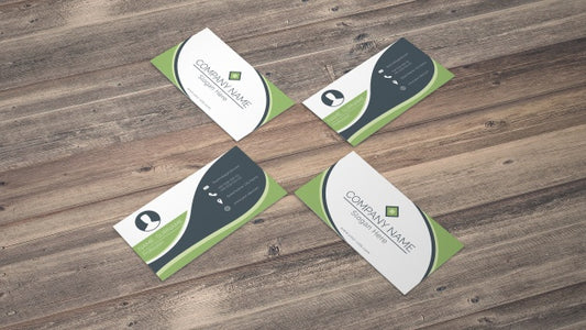 Free Business Card Mockup In Eco Style Psd