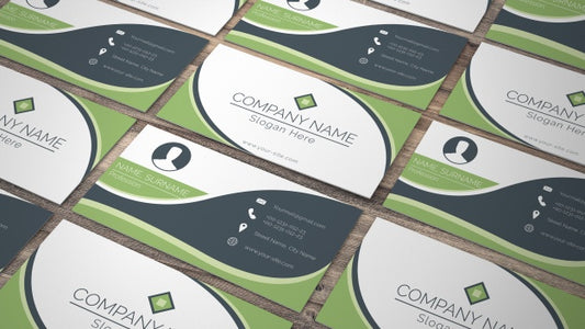 Free Business Card Mockup In Eco Style Psd