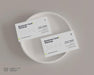 Free Business Card Mockup On A Plate Psd