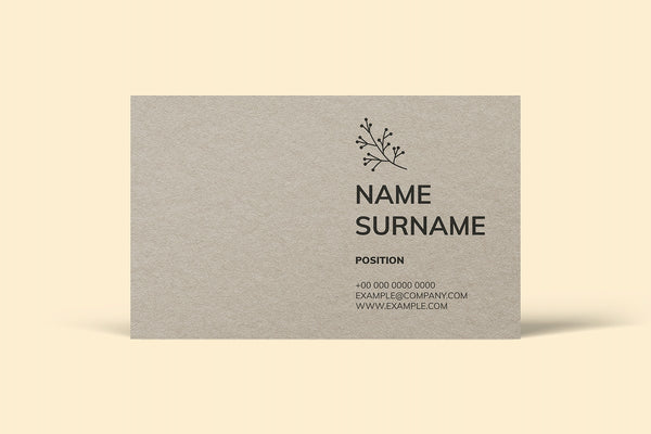 Free Business Card Mockup Psd In Beige Tone