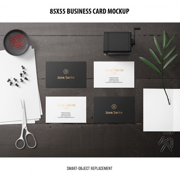 Free Business Card Mockup Psd