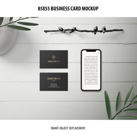 Free Business Card Mockup Psd