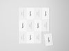 Free Business Card Mockup Top View