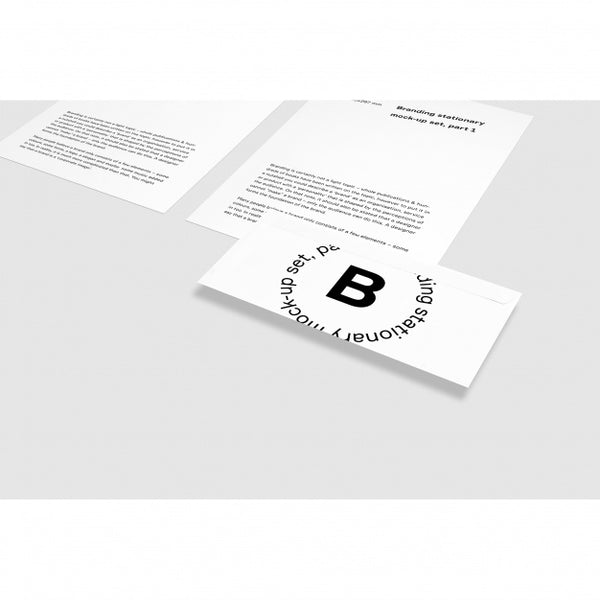 Free Business Card Next To Brochure Mock Up Psd