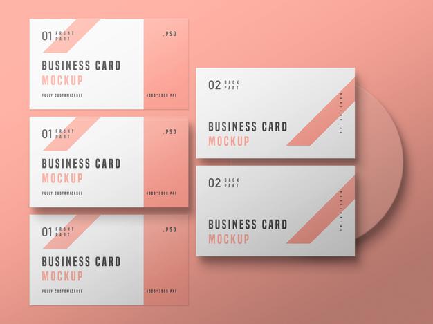 Free Business Card Set Mockup Psd