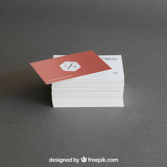 Free Business Card Stack Mockup Psd