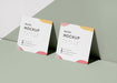 Free Business Cards With Embossed Braille Mock-Up Psd