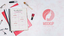 Free Business Concept With Beauty Products Psd