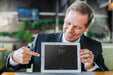 Free Businessman Presenting Tablet Mockup Psd