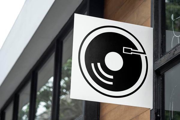 Free Cafe Sign Mockup, Editable Design Psd