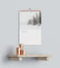 Free Calendar Hookes On Wall Above Shelf Mock-Up Psd