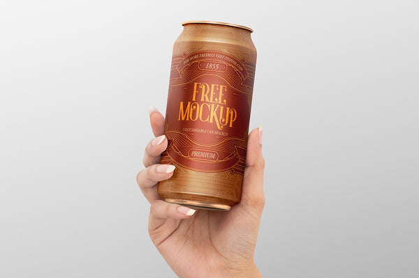 Free Can Mockup