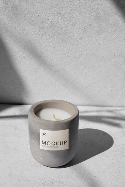 Free Candle Packaging Design Mockup Psd