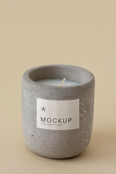 Free Candle Packaging Design Mockup Psd