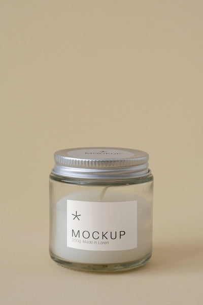 Free Candle Packaging Design Mockup Psd